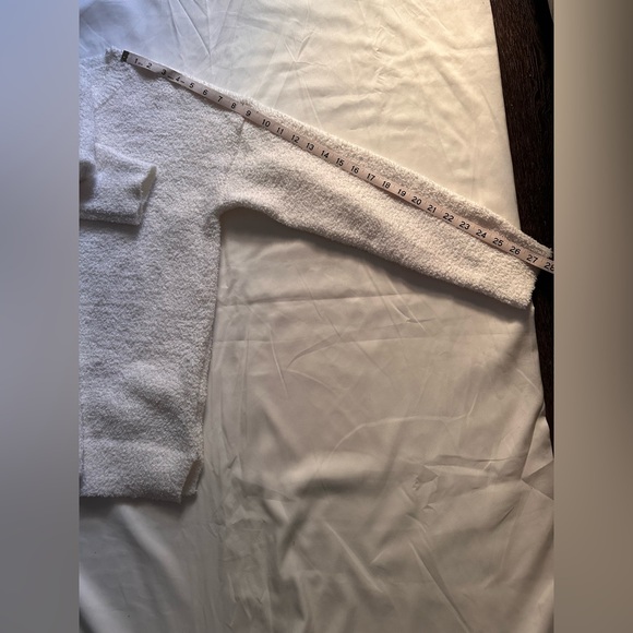 Cupcakes and Cashmere 2pc White Fleece Lounge Pajama Set Womens L Soft Cozy - Picture 10 of 11